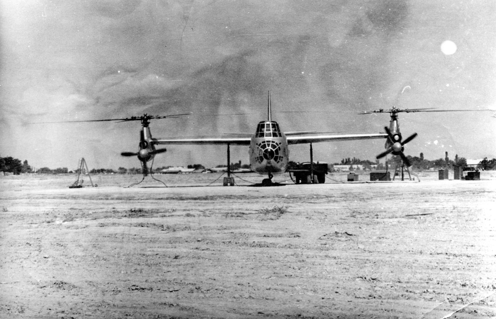 Ка-22 Гвинтокрил на етапі наземних випробувань, Ташкентський аеродром, 1962 рік, технічна документація з архіву Вадима Ніколаєва