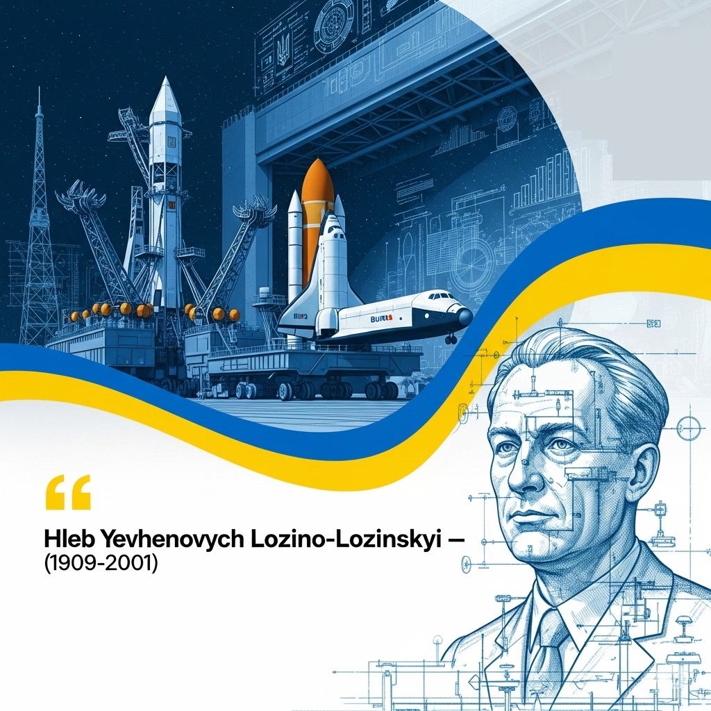 Гліб Лозино-Лозинський, український головний конструктор багаторазової космічної системи «Енергія-Буран» з автономним польотом